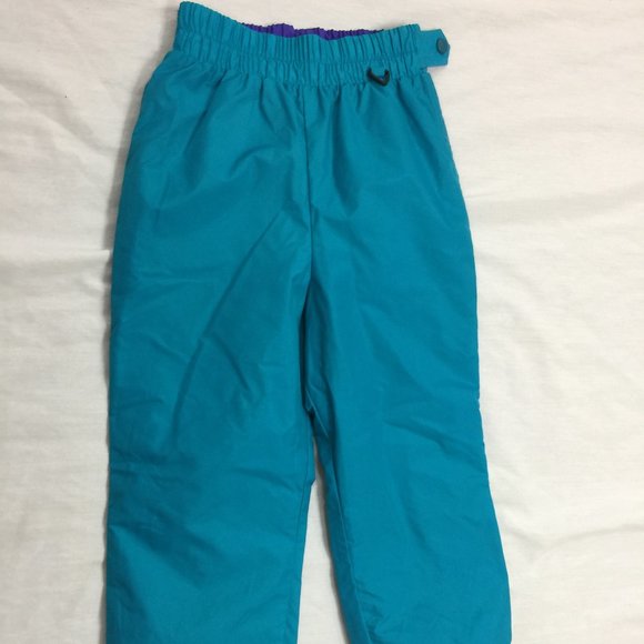 🦚🦚🦚 COLUMBIA GIRLS SKI SNOW PANTS 100% NYLON SIZE YOUTH S 🦚🦚🦚